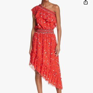 Joie Hafsa Dress in Matador Red - Size S